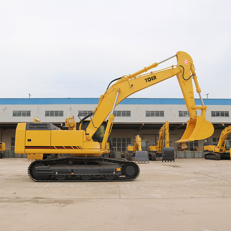 Escavadeira de esteiras de 40 toneladas com sistema hidráulico Kawasaki para movimentação de terra.