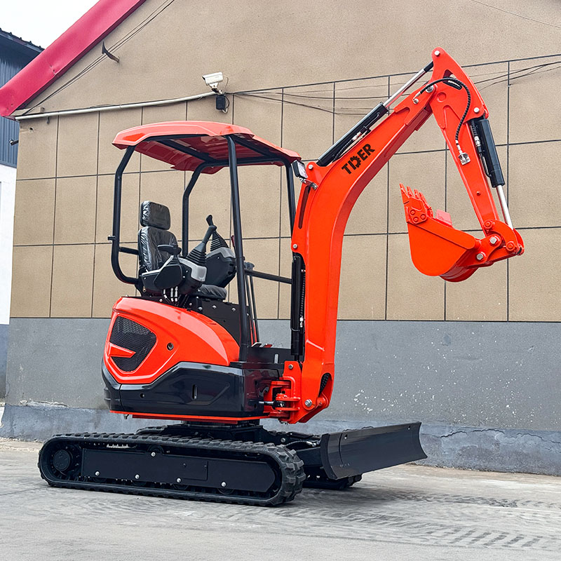 Mini escavadeira de 2,5 toneladas projetada para o conforto do operador.